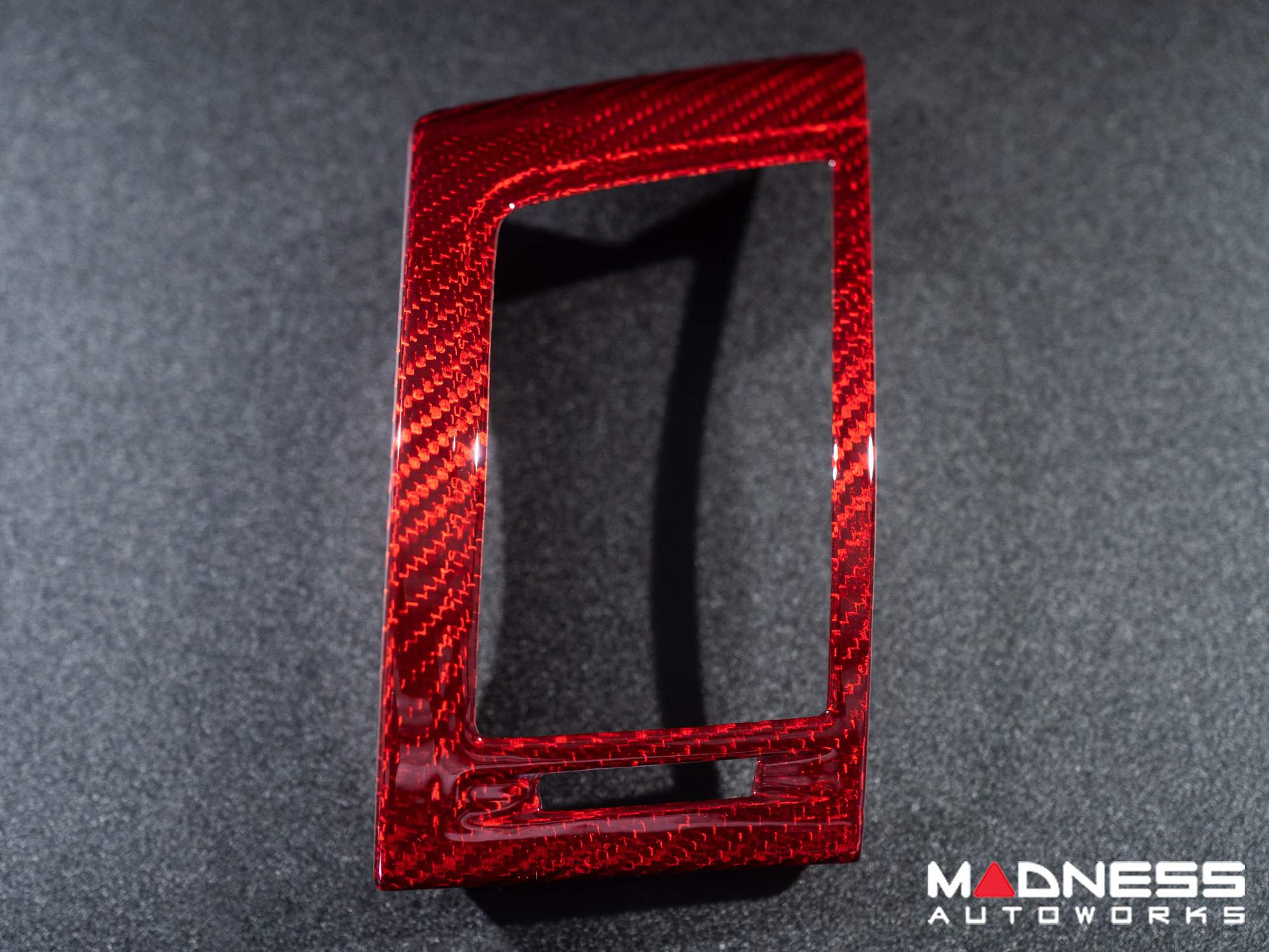 Jaguar F-TYPE Interior Trim - Carbon Fiber - Air Vent Cover Trim Kit - Red Candy